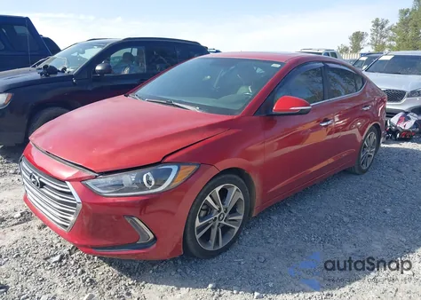 2017 Hyundai Elantra Limited из США, поврежденный, VIN 5NPD84LF6HH037120
